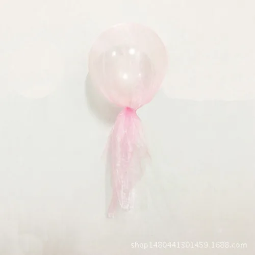 Amawill 10 шт. разноцветный тюль прозрачный баллон органза латексные шары для американского стиля Свадебные украшения девичник вечерние 6D - Цвет: Розовый