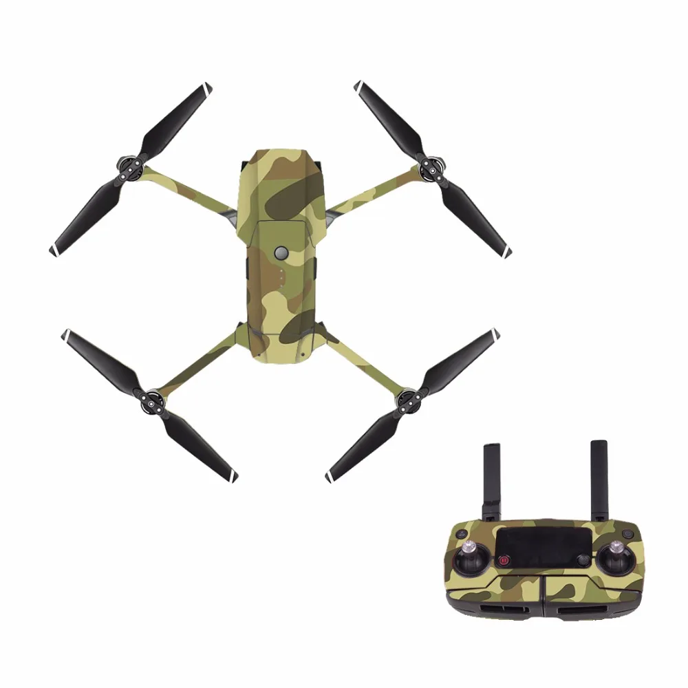 

[M0031] Camouflage Cool for DJI Mavic Pro Decal Skin Sticker Drone Body + Remote Controller + 3 Battery Protection Film Cover