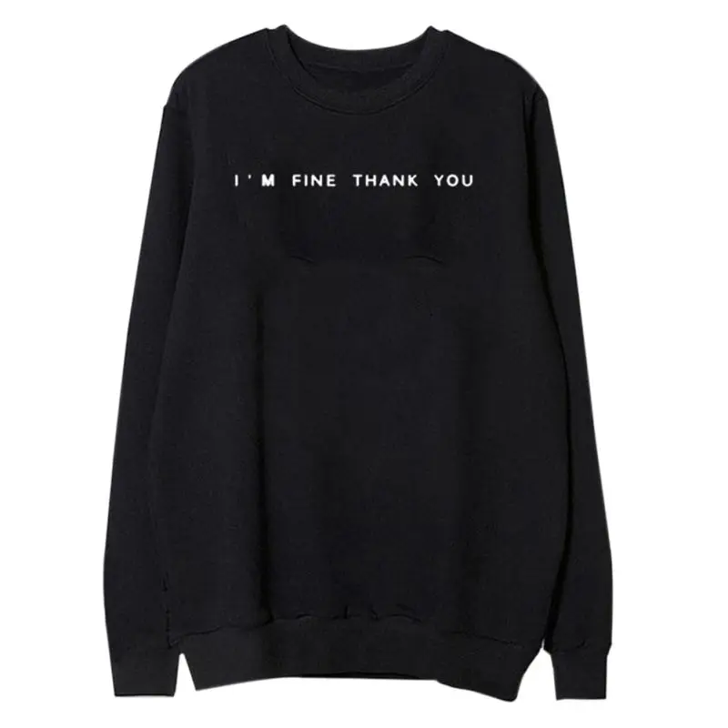 Newest Fashion Women Letter Printed T Shirt O-neck Casual Tops Ladies Autumn Sweatshirts