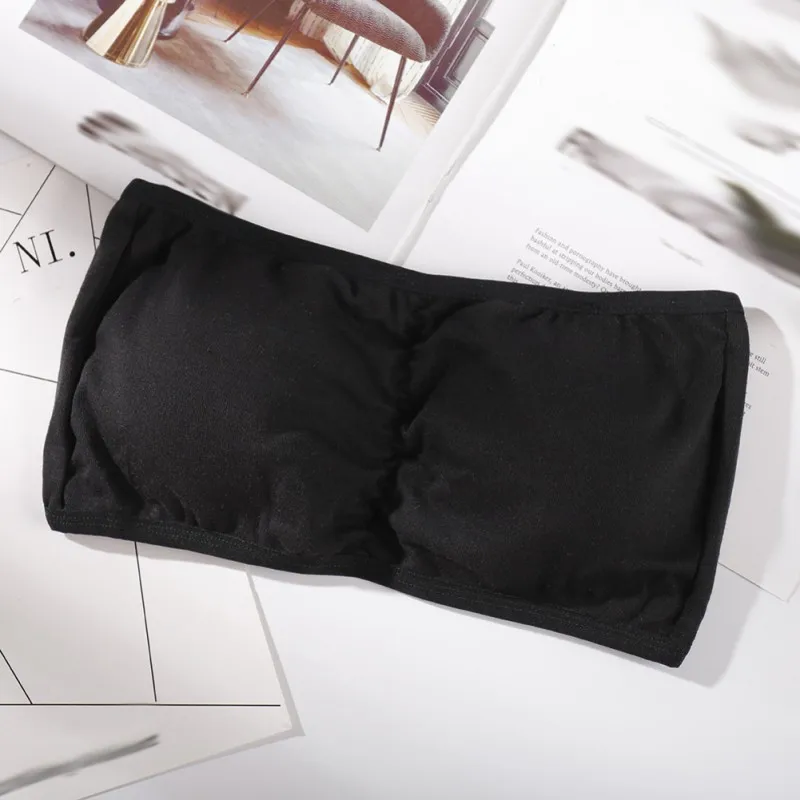 

Fashion Accessories Sexy Bra Tube Tops Underwear Soft Padded Ladies Modal Intimates Tube Tops Sexy Slim Padded Crop Bra Tops