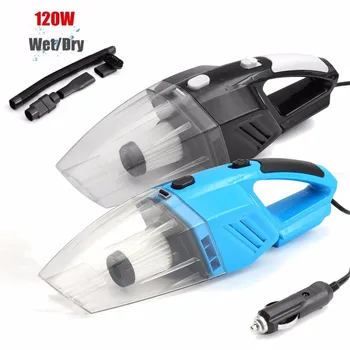 

120W Portable Car Vacuum Cleaner Wet And Dry Dual Use Auto Cigarette Lighter Hepa Filter 12V Home Auto Car Vacuum Cleaner Tool