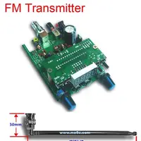 Transmisor FM 88-108 MHZ 0,5 W BH1415F receptor de Radio FM PLL audio estéreo pantalla Digital frecuencia dc 12v + antena Q9 nuevo