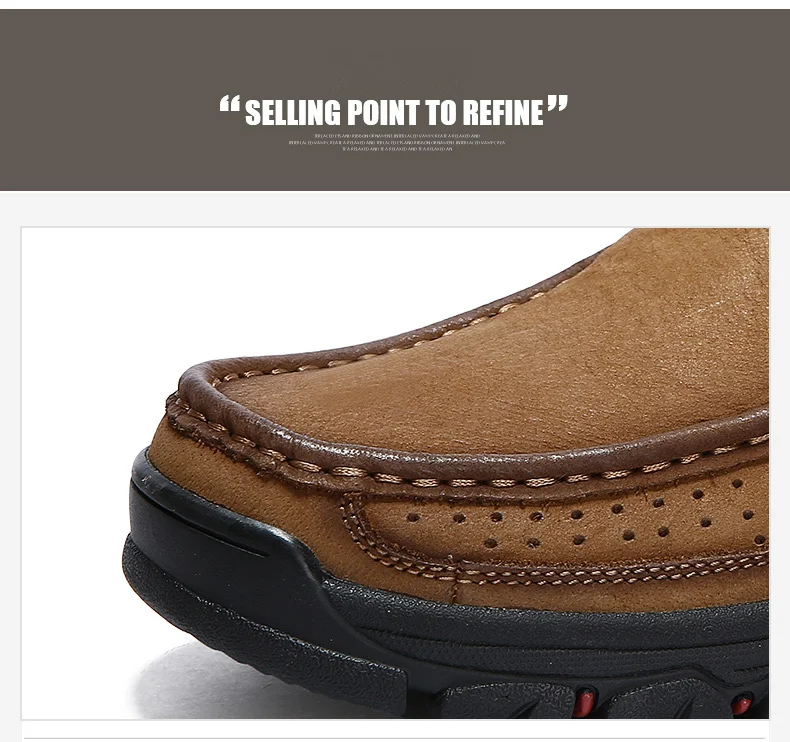 New Outdoor Hiking Shoes Breathable Sport Sneakers for Men Genuine Leather Causal Shoes Comfortable Trekking Shoes  (15)