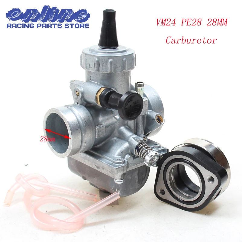 Mikuni High Performance VM24 PE28 28mm Carburetor Carb adapter For