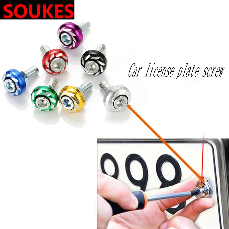 

12X Car Styling License Plate Nuts Bolt Screws Cover For Audi A3 A4 B8 A6 Q5 C7 8v B5 Mercedes Benz W203 W204 W205 W124 W212 AMG