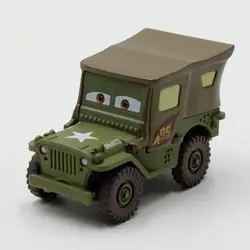 Disney Pixar Автомобили sarge 1:55 Весы литой металлический сплав милый Игрушечные лошадки автомобилей для детей Подарки аниме мультфильм