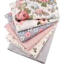 6 шт./партия, новая Цветочная серия твиловая, хлопковая ткань, Лоскутная Ткань, DIY шитье, стеганое одеяло, материал для малышей и детей