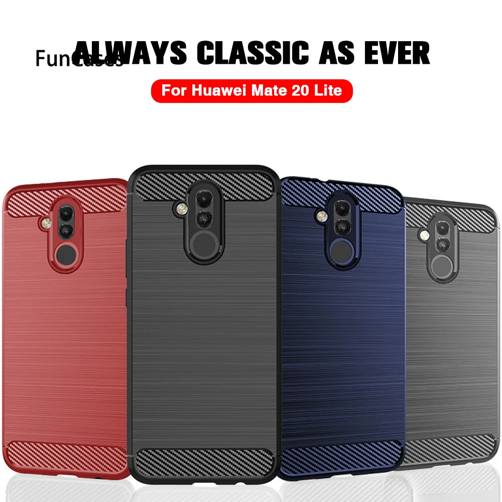 Чехол для телефона huawei Honor 10 силиконовый чехол мягкий углеродного волокна крышка