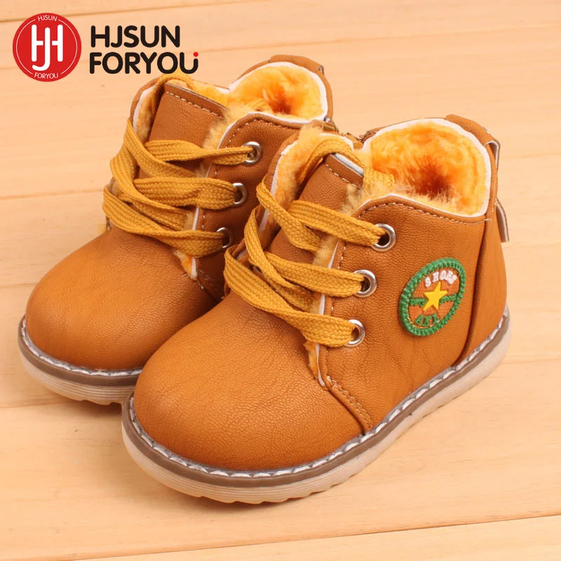 Buy 2018 new children's snow boots warm shoes for boys