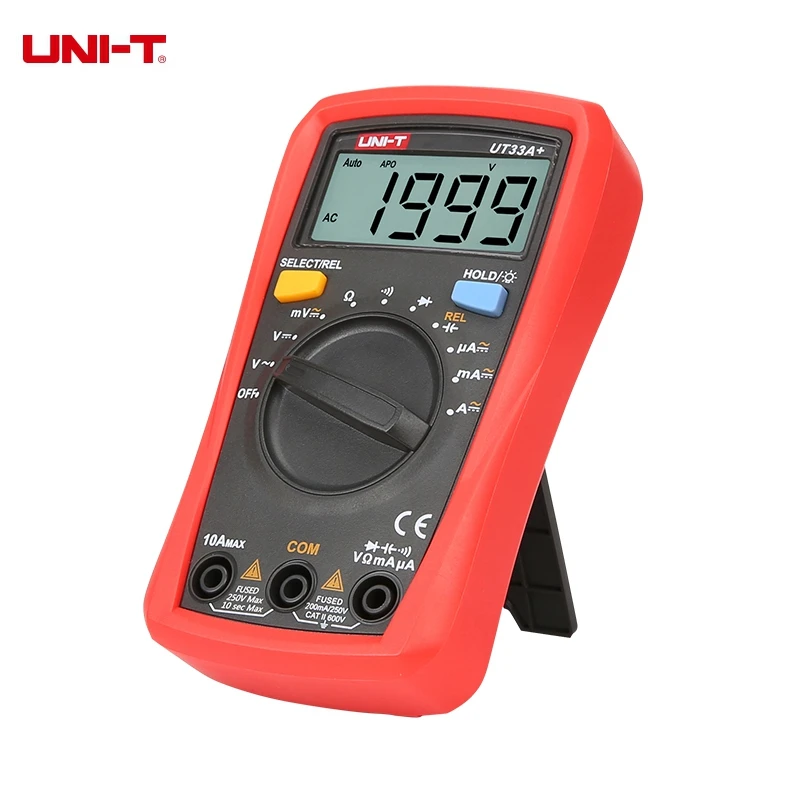 M103 UNI T UT33C + цифровой мультиметр DMM DC/AC V/A Cap частота Res диодный тестер Ручной ЖК