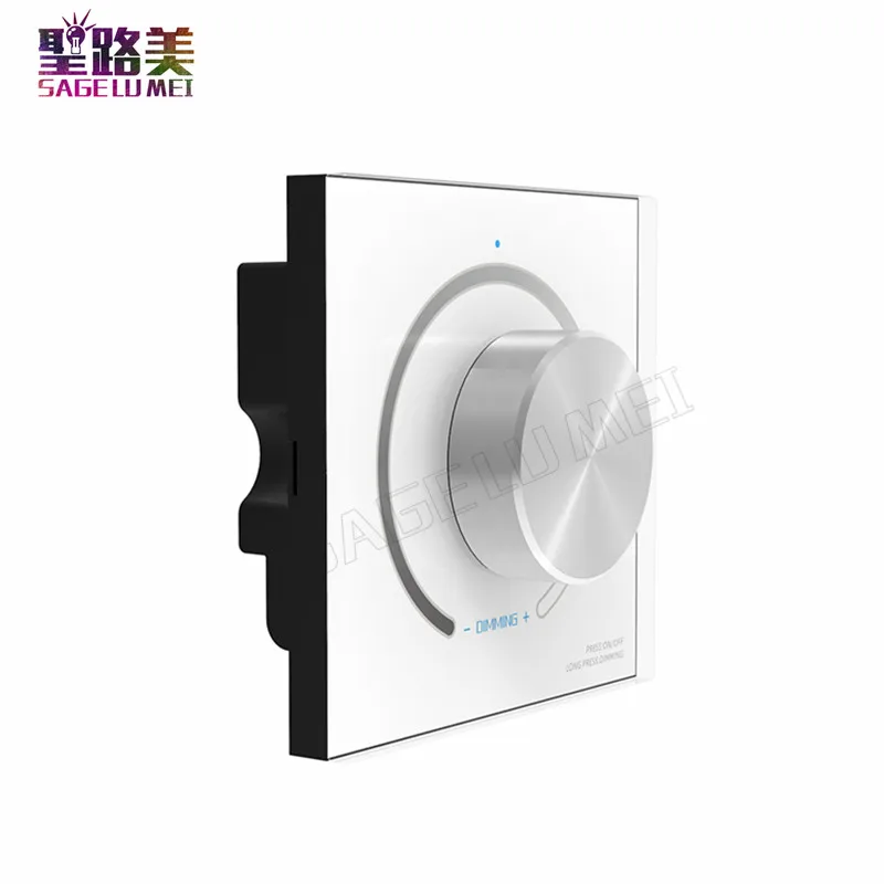 

LTECH D61 dimming knob panel LED Dimmer Brightness adjustment ;DC12V~24V input;6Ax1CH + 0-10V output for single color led strip