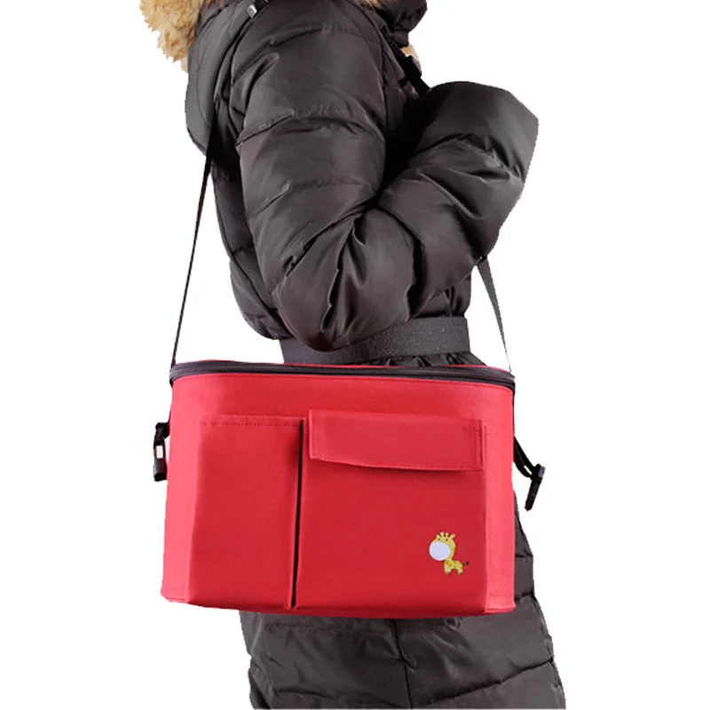 Baby Diaper Thermal Insulation Bag Waterproof Mummy Nappy Maternity Bags Cute Pattern Oxford Stroller Hook Shoulder Bag BB6007 (17)