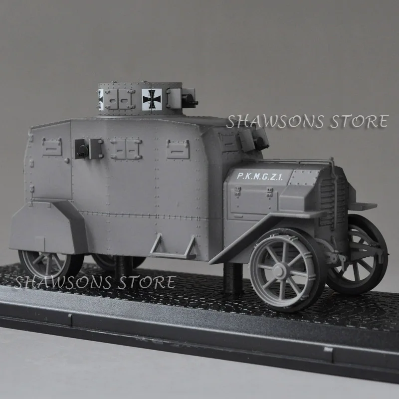 

Military Model Toys Atlas 1:43 German Ehrhardt Strabenpanzerwagen E-V/4 Armored vehicle Tank Replica