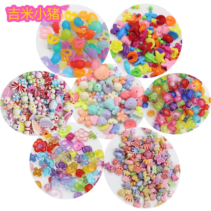 50 pcs perles jouets pour enfants fille cadeau bricolage orbites créativité Bracelet/fabrication de bijoux bébé enfants laçage jouet couture en gros