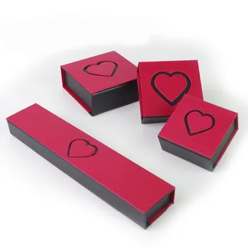 

Red Love Heart Party Wedding Gift Boxes for jewellery Jewelry Box Carton Necklace Ring Pendant Bracelet Bangle Organizer