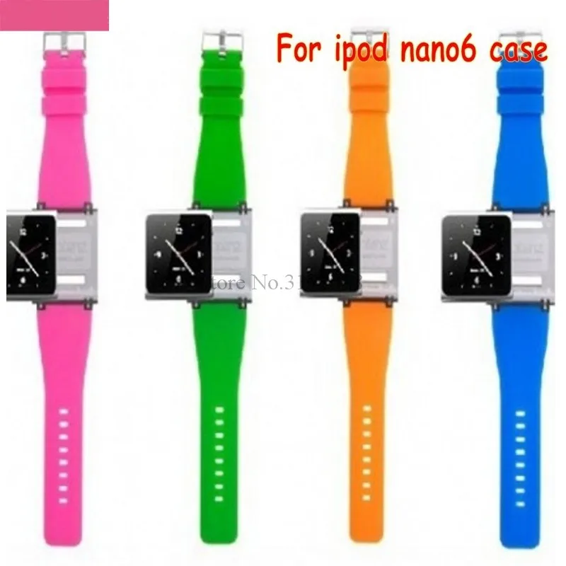 

Wrist Strap Watch Band For iPod nano 6 For ipod nano6 With Retail Package 9 colors Silicon Wrist Bracelet Strap Watchband
