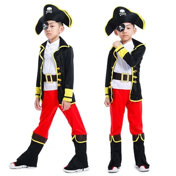 

Kids Pirate Captain Hook Boys Fancy Dress Costume