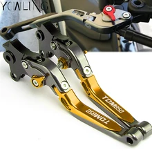 Alavancas de freio e embreagem ajustáveis para yamaha tdm850 tdm 850 1991 2002-1998 1999 2000 2001 alavanca da alavanca
