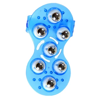 

360 Degree Rotatable 7 Metal Roller Ball Massage Glove Body Relaxation Massager