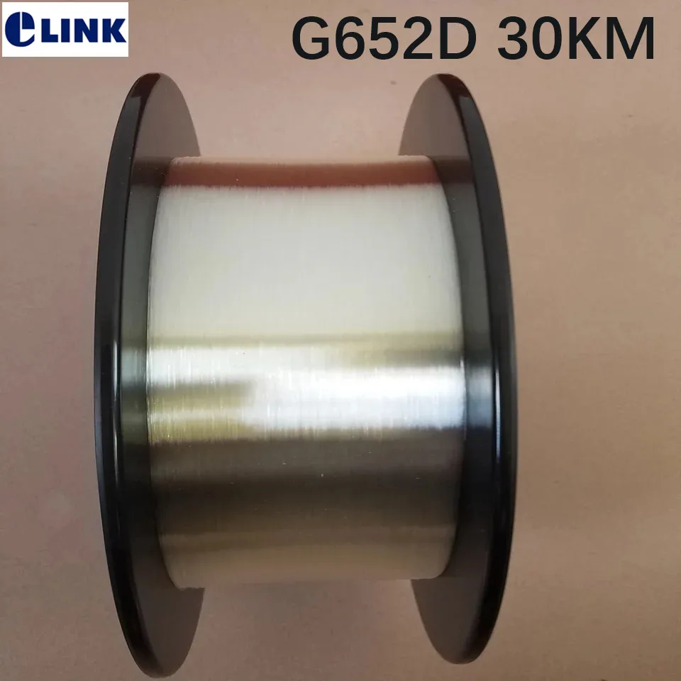 Голая оптическая волоконная катушка G652D SM 9/125um 30 км/катушка без коннектора для