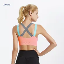 B004 горячая распродажа женский бюстгальтер для йоги пуш-ап спортивный бюстгальтер регулируемые бретельки для спортзала бег мягкий спортивный жилет