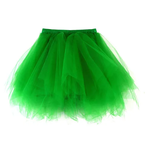 JAYCOSIN Женская пачка юбки высокого качества плиссированная марлевая Короткая юбка для взрослых юбка-пачка для танцев Женская - Цвет: Green