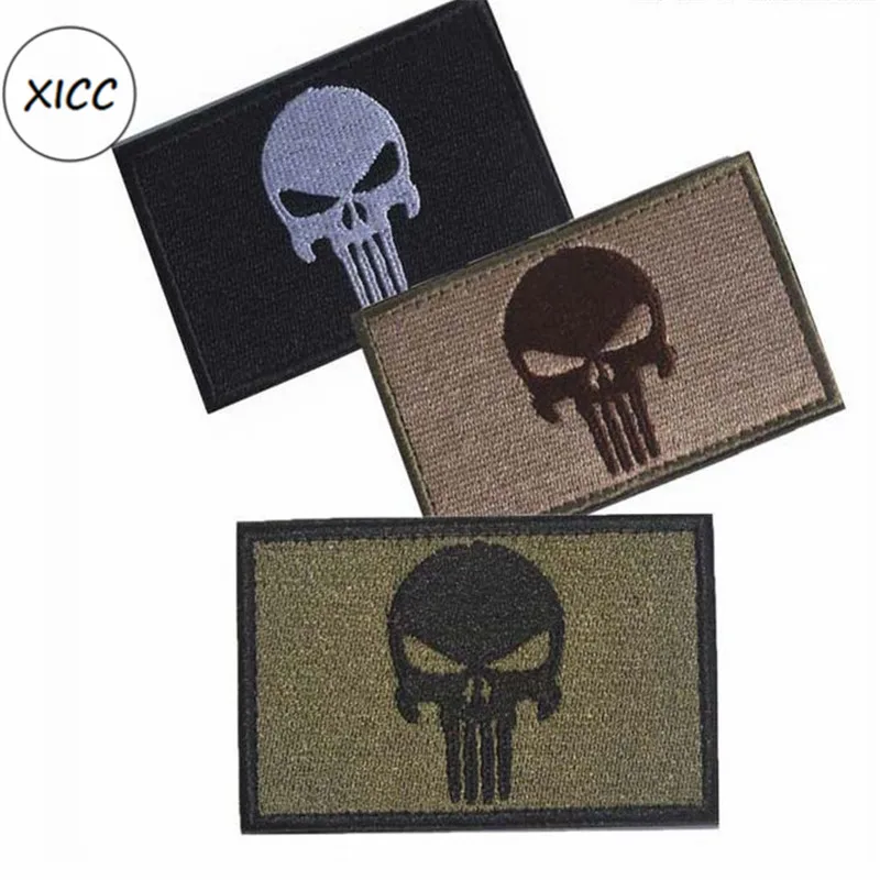 

2019 XICC High Quality Full Embroidery Republic Camouflage Pattern Badge HOOK & LOOP Military Army Tactical Patches For Clothes