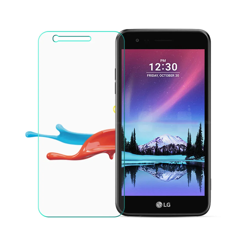 

Screen Protector For LG LG K3 K4 K5 K7 K8 K10 2017 K20 Plus Screen Protector 9H 2.5D Phone Protective Glass on LG K10 2017 Glass