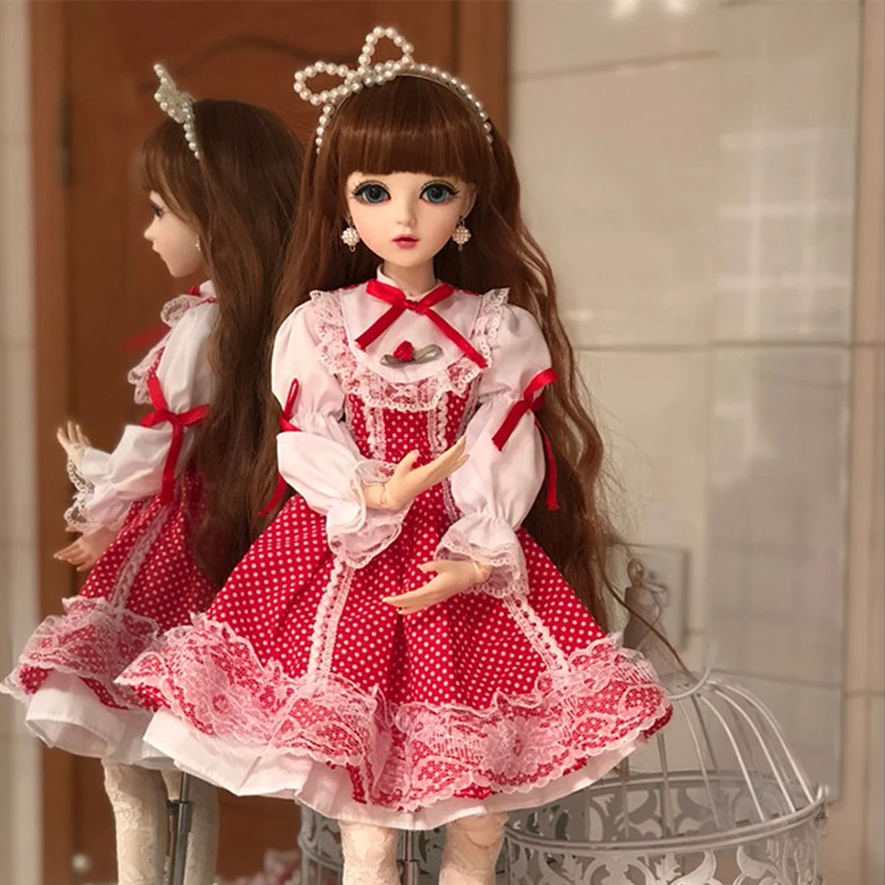 BJD 1/3 куклы для девочек коричневые глаза с BJD одежда парики обувь макияж ручной работы красивые игрушки силиконовые Reborn невесты BJD кукла