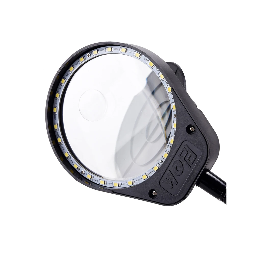  Illuminating Magnifier 8X 15X Microscope Magnifying Glass with led lights Table - 33018507932