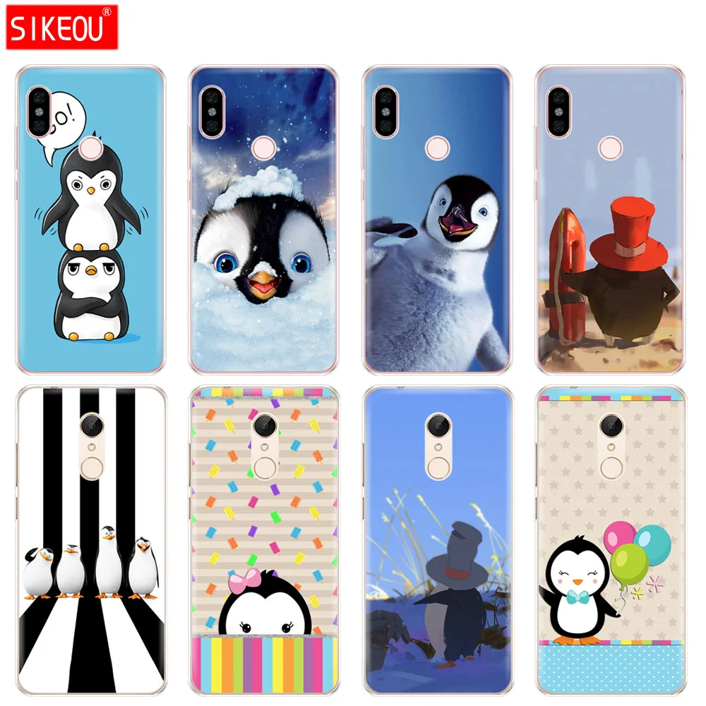 Силиконовый чехол для телефона Xiaomi redmi 5 4 1s 2 3 3s pro PLUS note 4X 4A 5A Cute arctic penguin|Бамперы| |