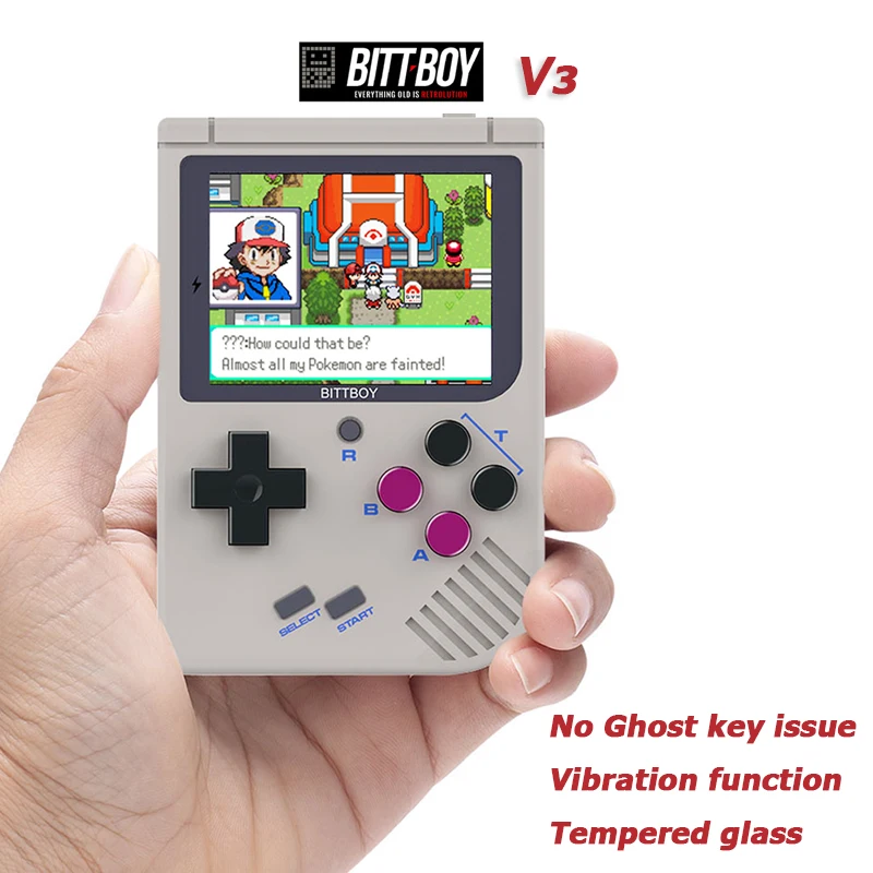 Игровая консоль, BittBoy V3+ 8 GB, ретро-консоль, ручной игры игроки, поддержка больше классических игр для детей ностальгические плеер
