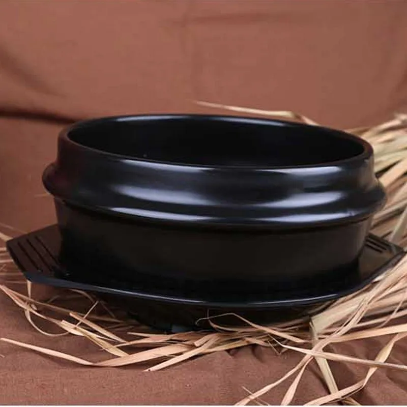 Новая классическая Корейская кухня наборы Dolsot каменная чаша горшок для Bibimbap керамические суповые пиалы для лапши рамен с Профессиональная упаковка керамика