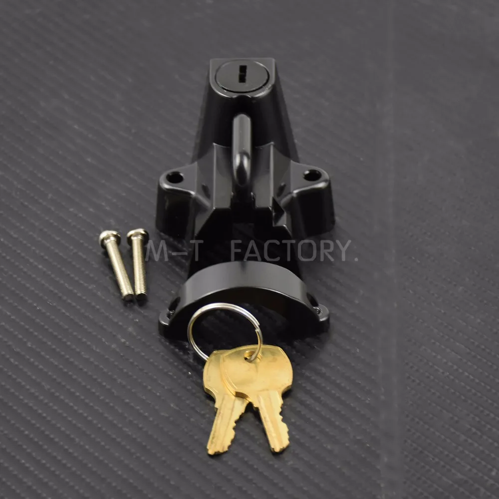 7//8/" to 1-1//4/" 25-32mm Tube Helmet Lock w//2 Keys Fit For Honda Yamaha Chrome