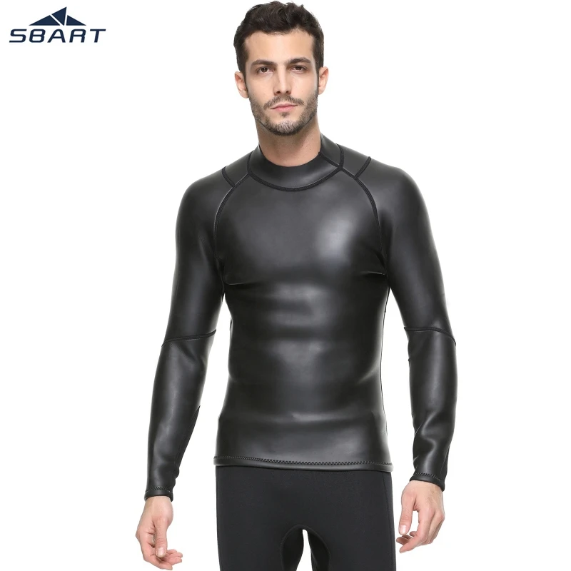 SBART 3mm men Triathlon Swim Shirt Super elastic waterproof Snorkeling