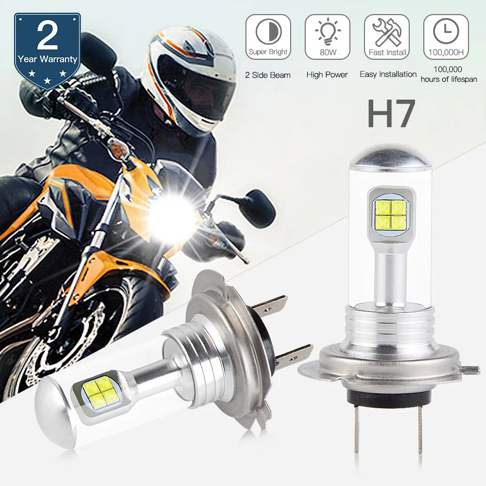 NICECNC LED Headlight Bulb For Kawasaki ZX1000 EX300 EX650 Ninja ZX10R ZX6R 300 650 KLE650 Versys KLR650 ZR900 Z900 ABS 16