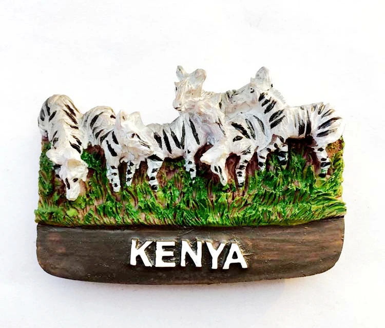 Африканский Кении Творческий Зебра 3D магниты на холодильник туризма Сувениры холодильник магнитные наклейки подарок