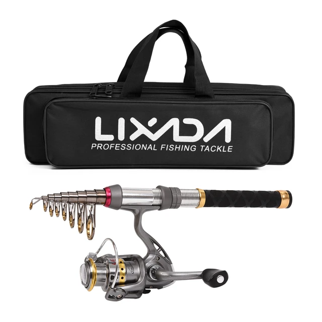 Lixada Fishing Rod Reel Combo Set 1.3M / 1.5M / 1.8M / 2.4M Carbon Fiber