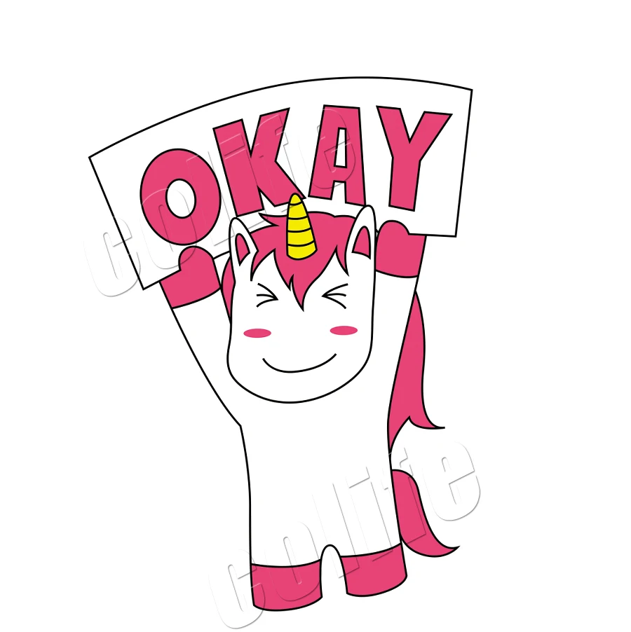 Unicorn Iron-on Transfers for Clothing Patches Okay Unicorns A-level Washable Stickers Families Appliques Decoration Patch (1)