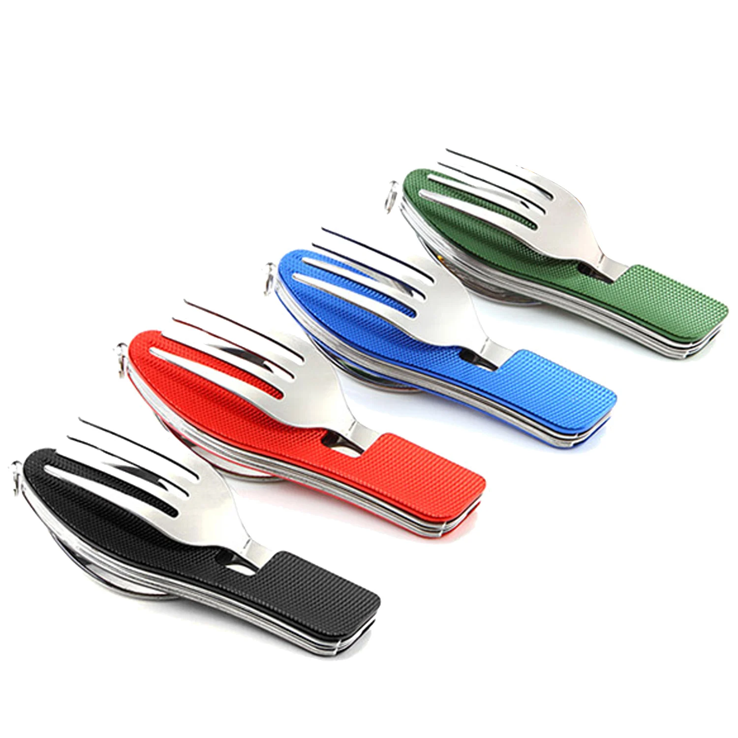 Behokic 3 in 1 Multi Function Stainless Steel Camping Utensil Set