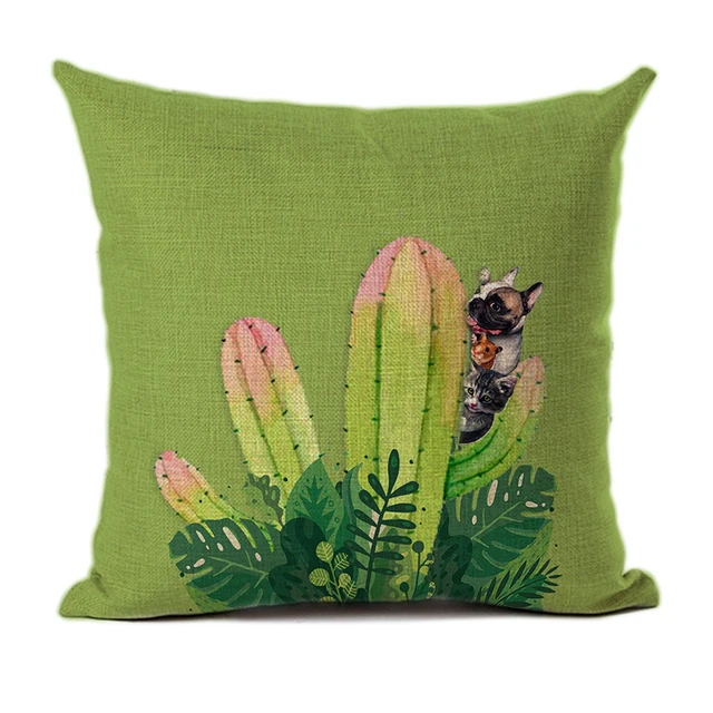 avocado cushion fluffy