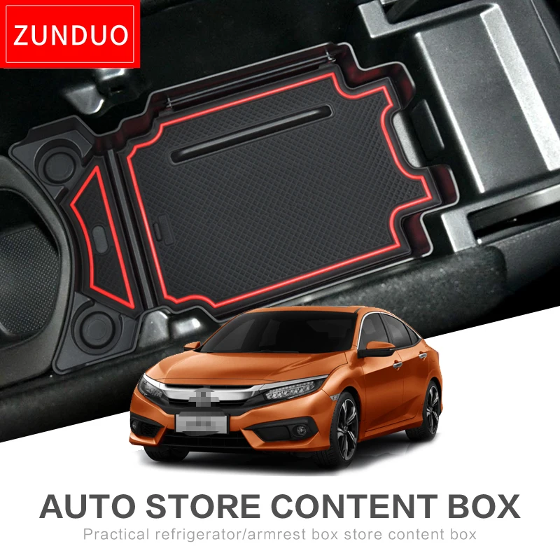 Подлокотник для центральной консоли автомобиля ZUNDUO Honda civic аксессуары интерьера