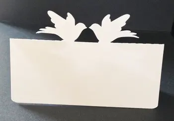 

flying couple birds Place Cards, Holiday, Wedding, Dinner Party, Seating Card, Reception, Escort Card, Bird Couplepc001