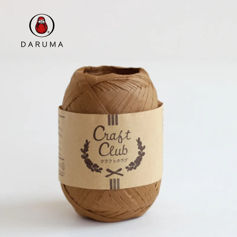 

1*30g ball DARUMA CRAFT CLUB yarn 100% Paper Crochet yarn hand knitting broad-brimmed hat soft and light