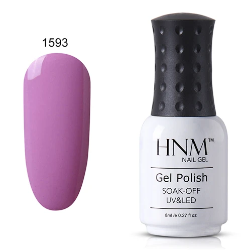 HNM 8 мл полуперманентное верхнее Базовое покрытие Лаки Гель-лак для ногтей штамповочный светильник цветной Nagellak лаки для ногтей Hybird Enamel - Цвет: 1593