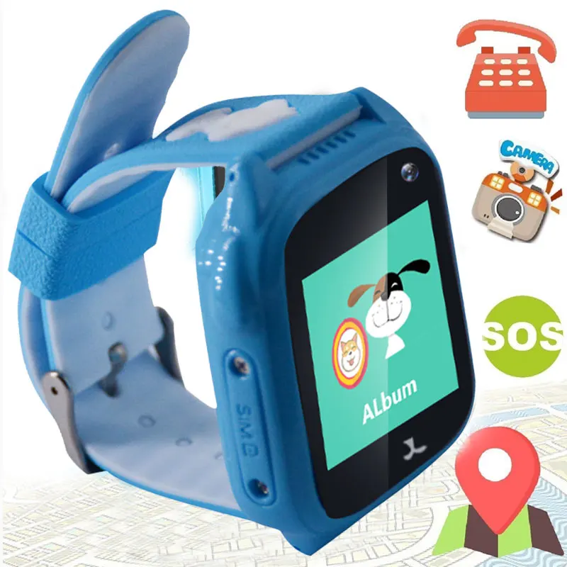 

IP68 Children Watches SIM Card Baby Smart Watch Waterproof SOS Kid Wristwatch Touch Screen Two-Way Calls