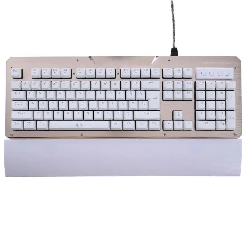 

USB Wired Mechanical Keyboard 104 Key With Backlight Blue Switch Gaming Keyboard For PC Computer Gamer Keyboard