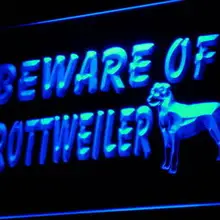 I841 Остерегайтесь Собака Ротвейлер надувные фигурки животных неоновый свет знак включения/выключения 20+ цвета 5 размеров
