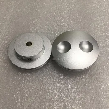 

1pcs aluminum knob potentiometer knob 50*17.5*6mm Knurled black potentiometer cap car knob switch cap Encoder for amplifier