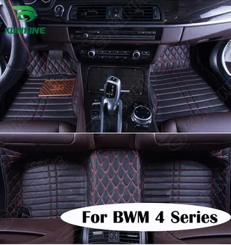 

Top Quality 3D Car Floor Mat for BMW 4 series Left Hand Driver Foot Mat Car Foot Pad Black Coffee Beige Brown Carpet KF-A2109